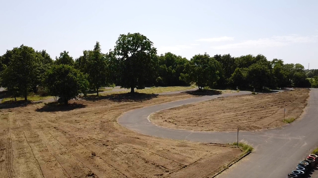 Luftansicht Verkehrsübungsplatz